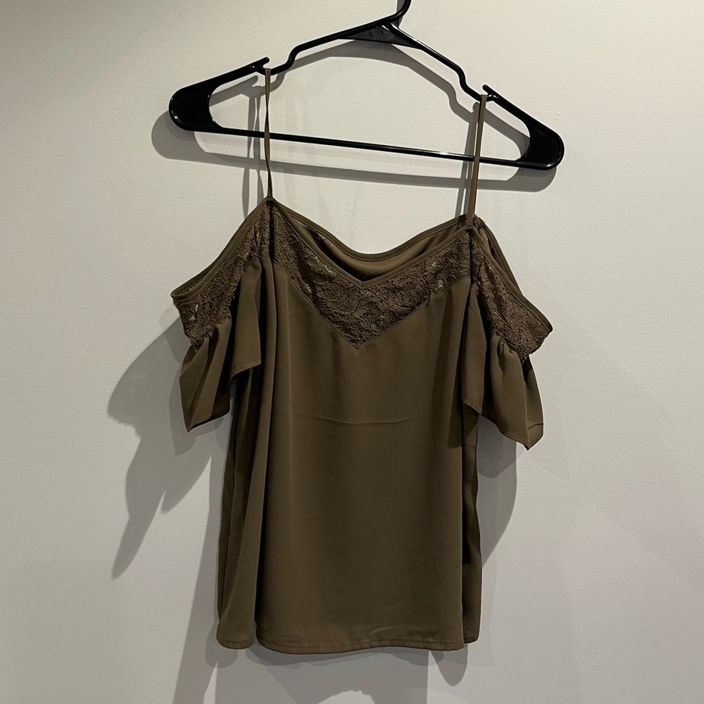 Express lace detail tank with sleeves